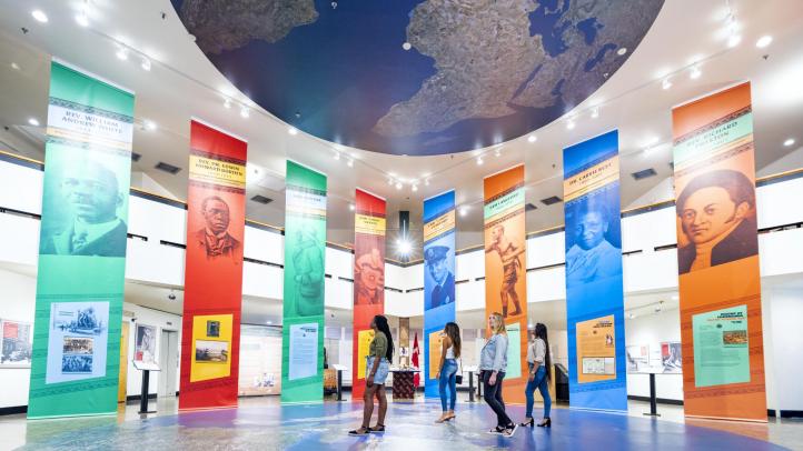 People explore the exhibits at the Black Cultural Centre.