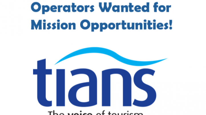 TIANS logo with text saying Operators Wanted for Mission Opportunities